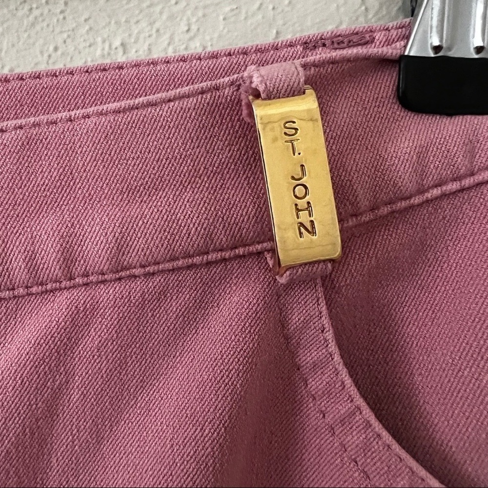 ST JOHN High Waist Polo Sport Cropped Cotton Pink Trousers Pants Sz 6 - Picture 6 of 7